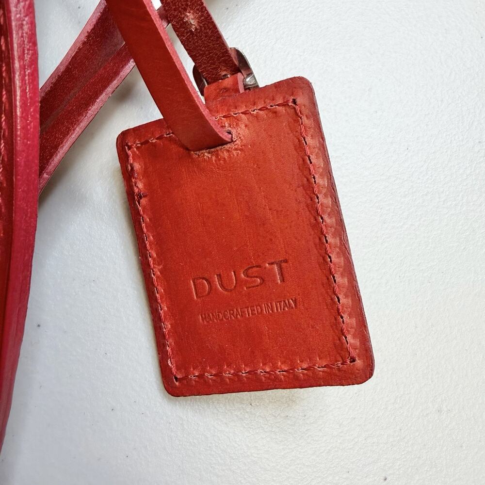 The Dust Company Sole Aged Leather Small Backpack Red Adjustable Italy MSRP 368$ - Picture 3 of 9